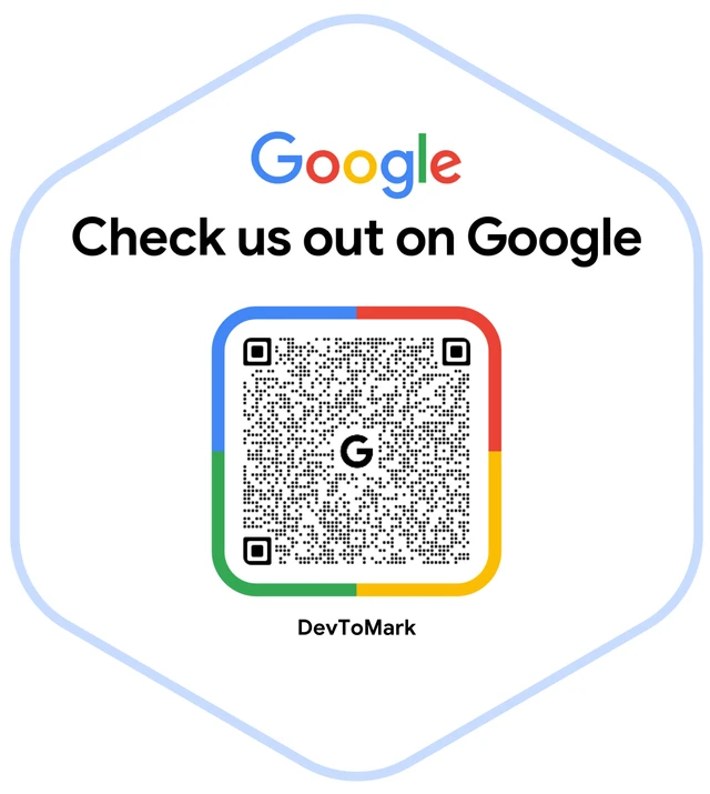 Scan to find DevToMark on Google
